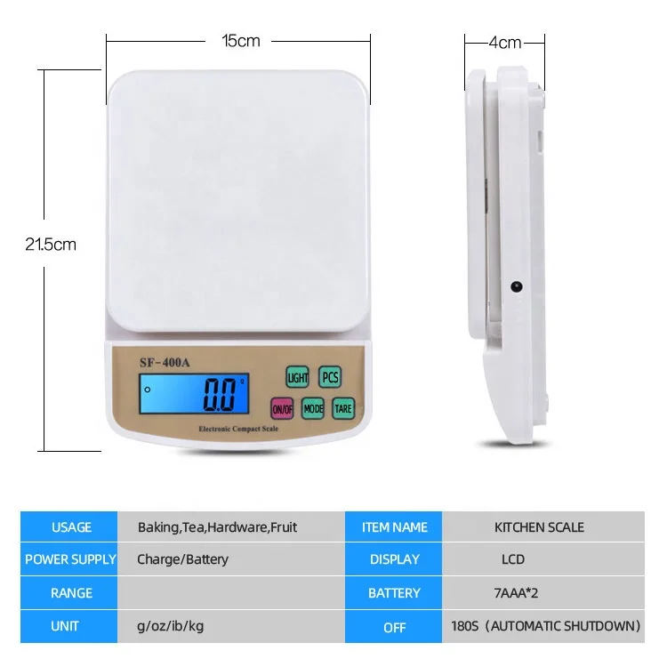  Цифровые кухонные весы sf 400a Smart Diet портативные с ЖК-дисплеем для приготовления