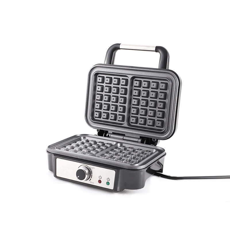 Kitchen Appliances Large 2-slice Waffle Maker Square Temperature Adjustable Electric Egg Waffle Maker