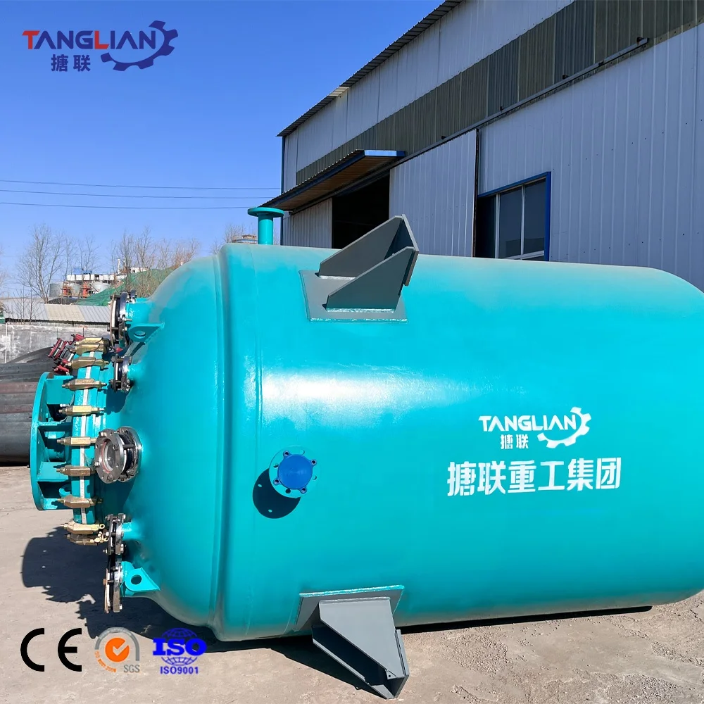 8000L Industrial Pharmaceutical Continuous Stir  F/CE Type Glass Reactor