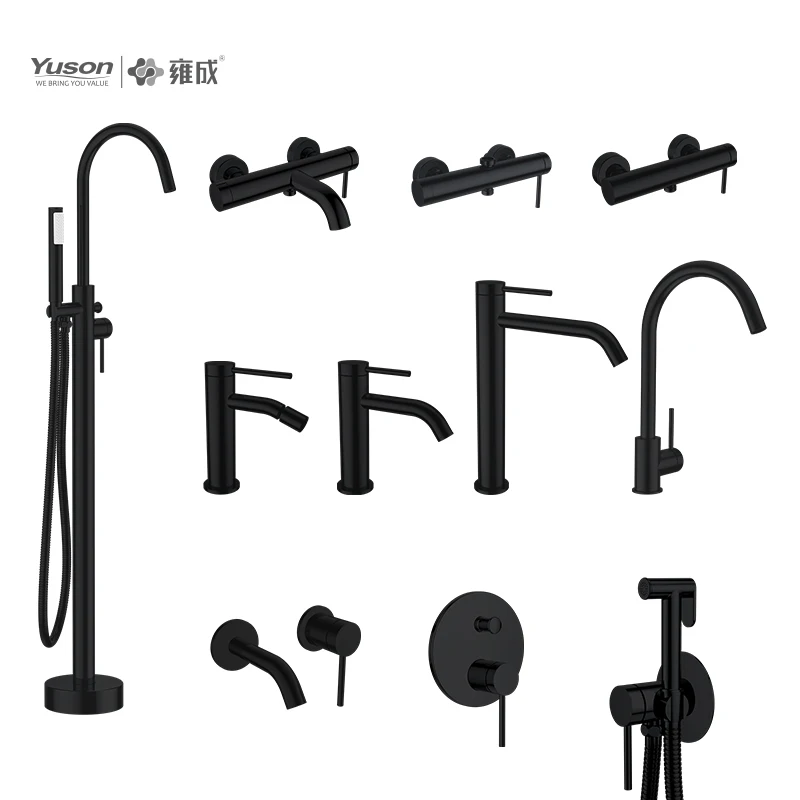 Yuson 3375-10 Single Handle 2 Way Diverter Bathroom Hot And Cold Water Mixer Valve Brass Shower Faucet