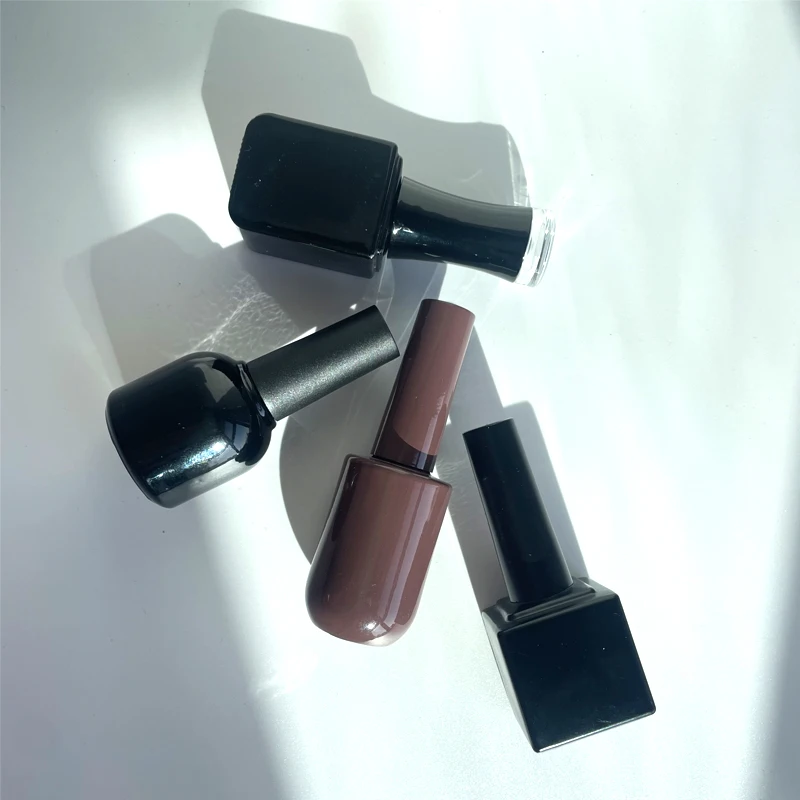 rectangle empty 15 ml pink empty oil bottle glass nail polish salon for gel nail polish 2ml