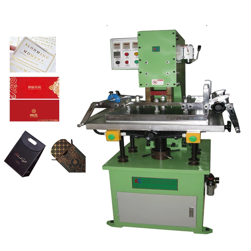 15T Press Automatic Hot Foil Stamping Machine Gilding Embossed Design Paper Plastic Leather Wood Heat Press Plate Gear Core