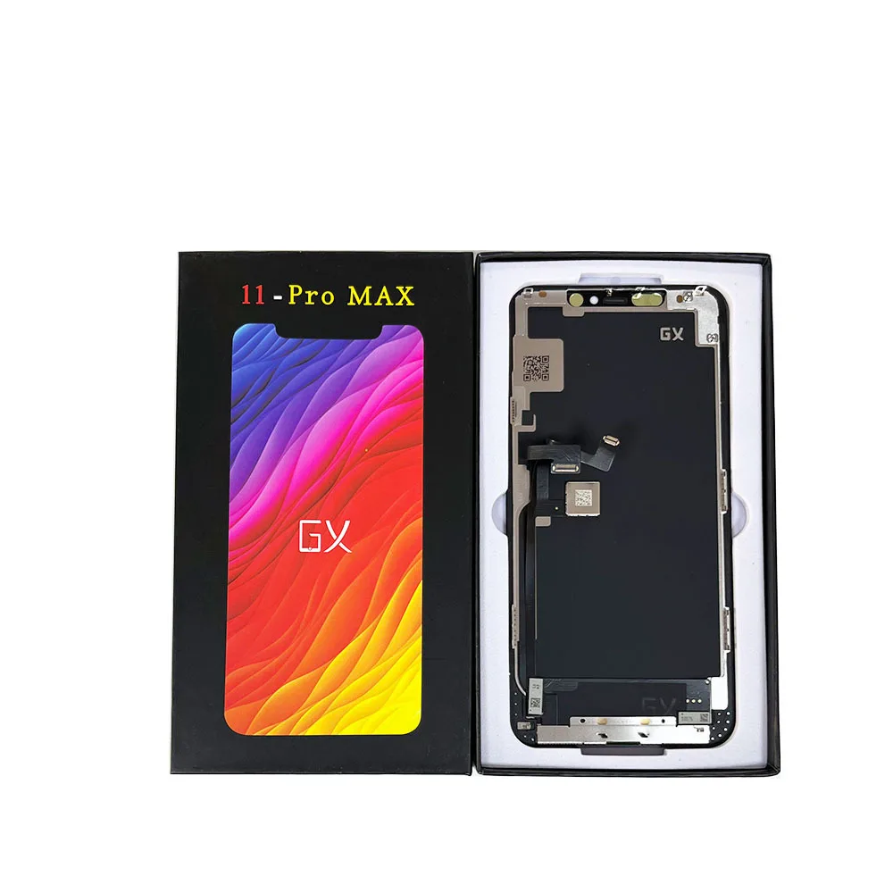 Original Brand GX mobile phone LCD display for IPHONE X XS XS MAX 11  OLED screen factory price high quality low price
