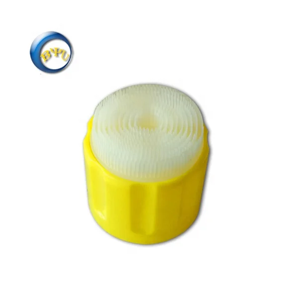 Plastic Cap with Brush for Foam Cleaning Cover with Aerosol Caps