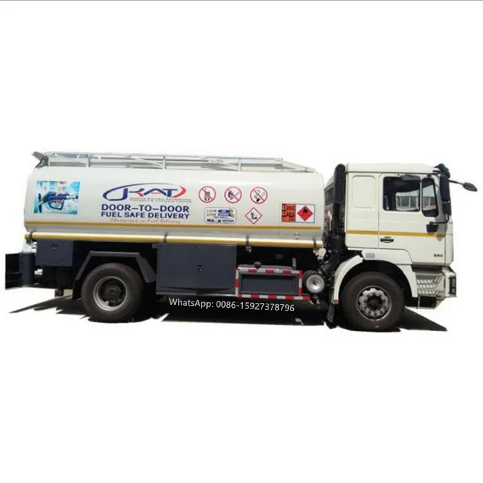 6 wheel SHACMAN fuel oil transportation tank truck for