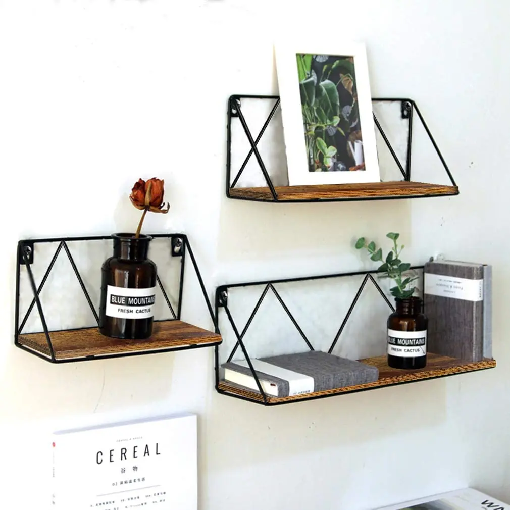 Wooden Wall Shelf With Cloth Hook Entryway Organizer Coat Hooks key Rack Mail Holder