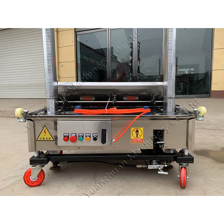 Construction site building interior and exterior wall plastering machine Concrete fully automatic plastering machine