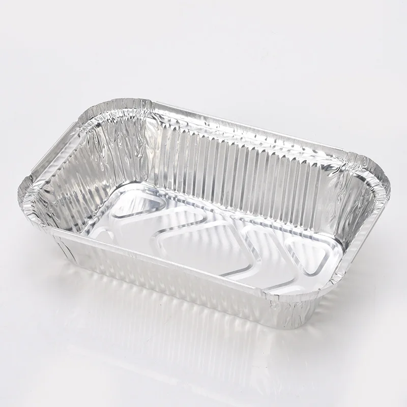 550 мл лотки из фольги для домашнего использования и выпечки, контейнеры из фольги для ресторана на вынос, алюминиевая сковорода