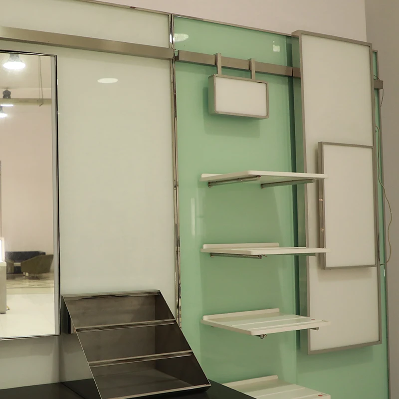 Fashion Cosmetic Shop Interior Design Ideas Skin Care Display Shelves Gondola Display Cosmetic Display Stand