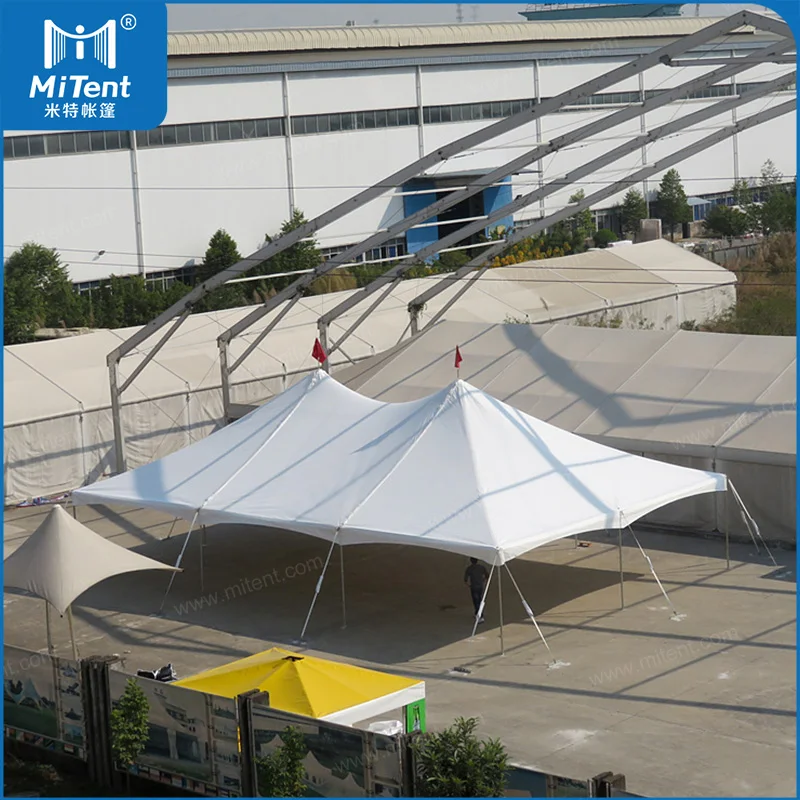 Бедуиновая стрейчевая палатка Guangzhou Mite 10x20 м с огнезащитным ПВХ Кровельным