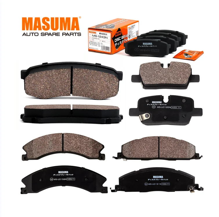 MS-0104 MASUMA Full Production Line Of Brake Pad 110 Brake Pads Canter Japan Auto Spare Parts Locomotive Mechanical Brake Pad