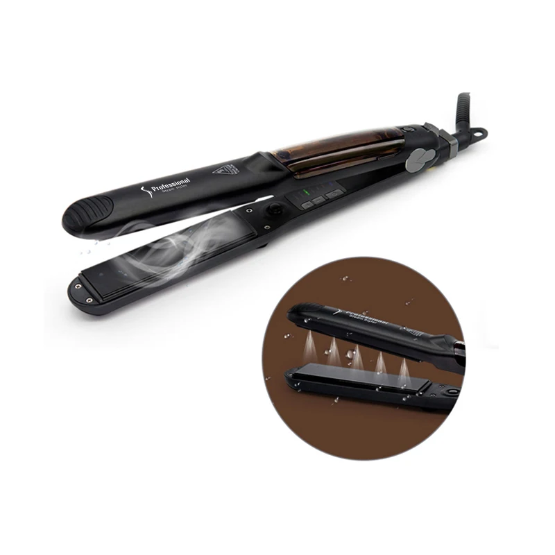 OEM Professional Steam Styler Vapour Hair Straightener Vapour Iron Pro Smoothing Tourmaline Plate