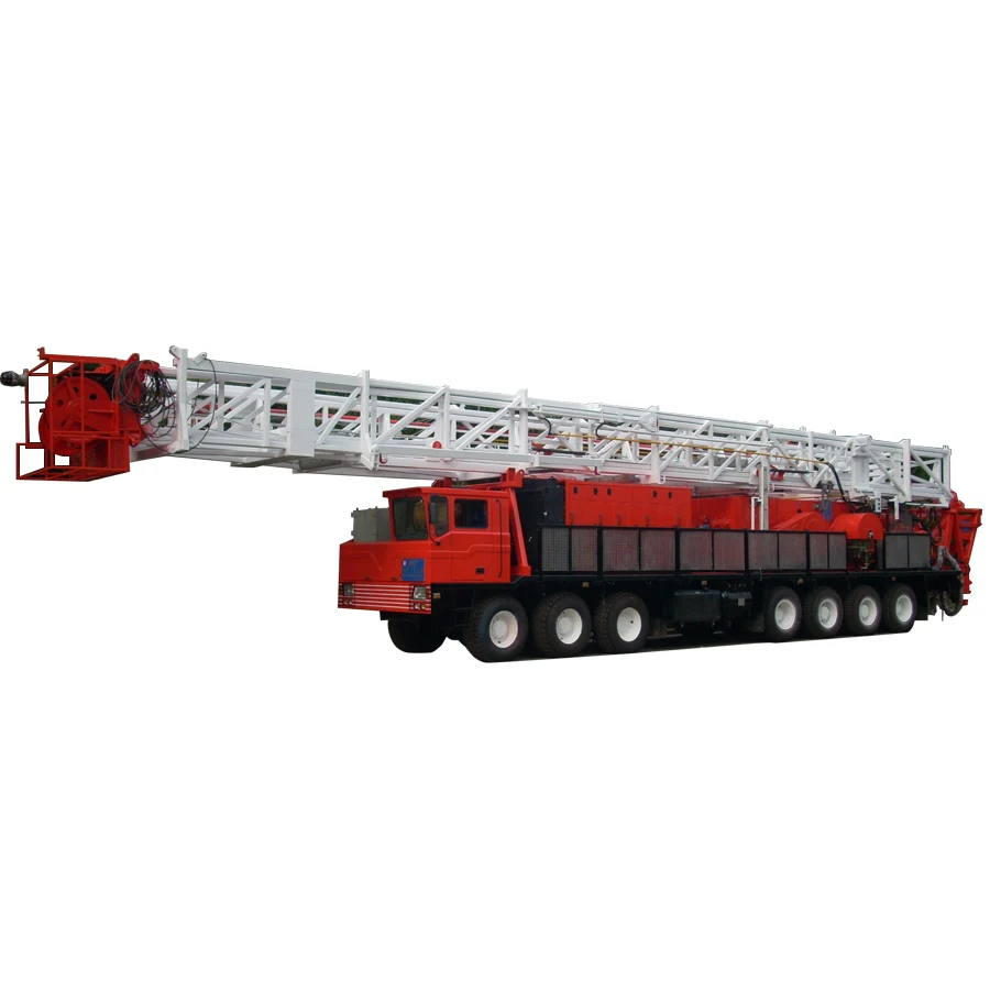 RG  Drilling rig  ZJ40 1000hp  Workover Rig API Standard Oil Field Oil and Gas Well Bore Hole Truck Mounted Mobile