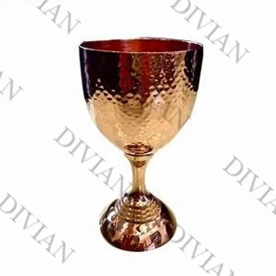 Pure Copper Wine Goblets Handmade Pure Copper Glasses Wholesalers Indian Style Martini Glasses For Wine Cocktail Glasses