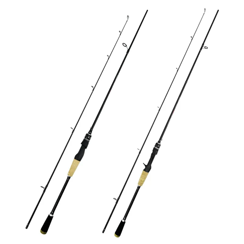 Cheap carbon 2 bait bait fishing rod rotation rod cast sticks are ready