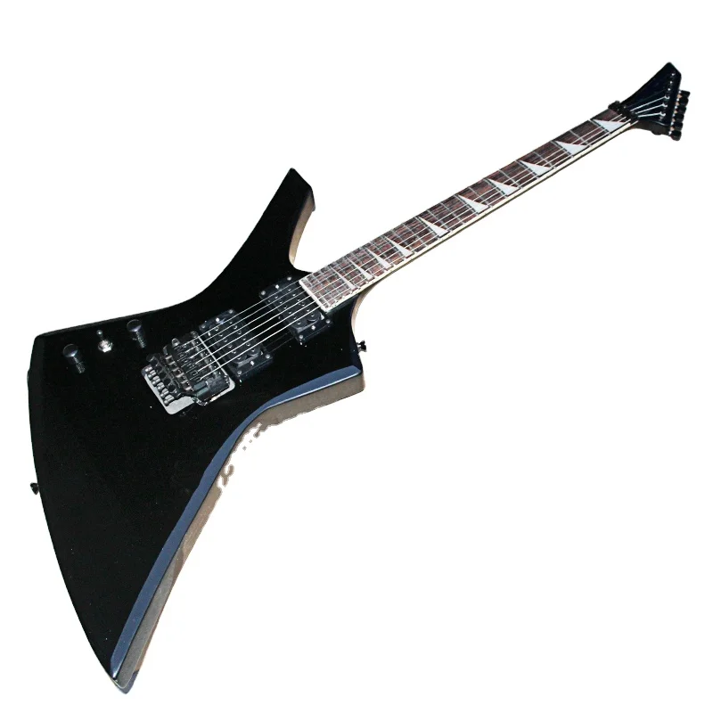 Flyoung Black Musical Instrument Left Handed Electric guitar 6 Strings Guitar