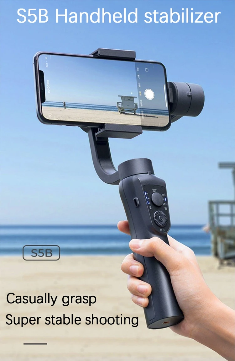 Handheld mini gimbal S5B stabilizer for cellphone Video Record Smartphone Gim For phone Action Camerbala Gimbals Stabilizer