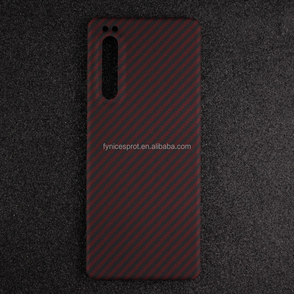 FY Sport Carbon Fiber Phone Case for Sony  5 III Red Aramid fiber 5II phone case