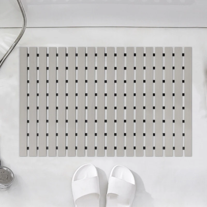 Hot Sale stripe rubber mat for inside SPA shower mat Anti-slip Hollow Drainage Bathroom mat