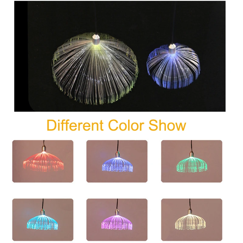 Multi Color LED Lights Lamp sky decorated starry lamp Jellyfish fiber optic lamp
