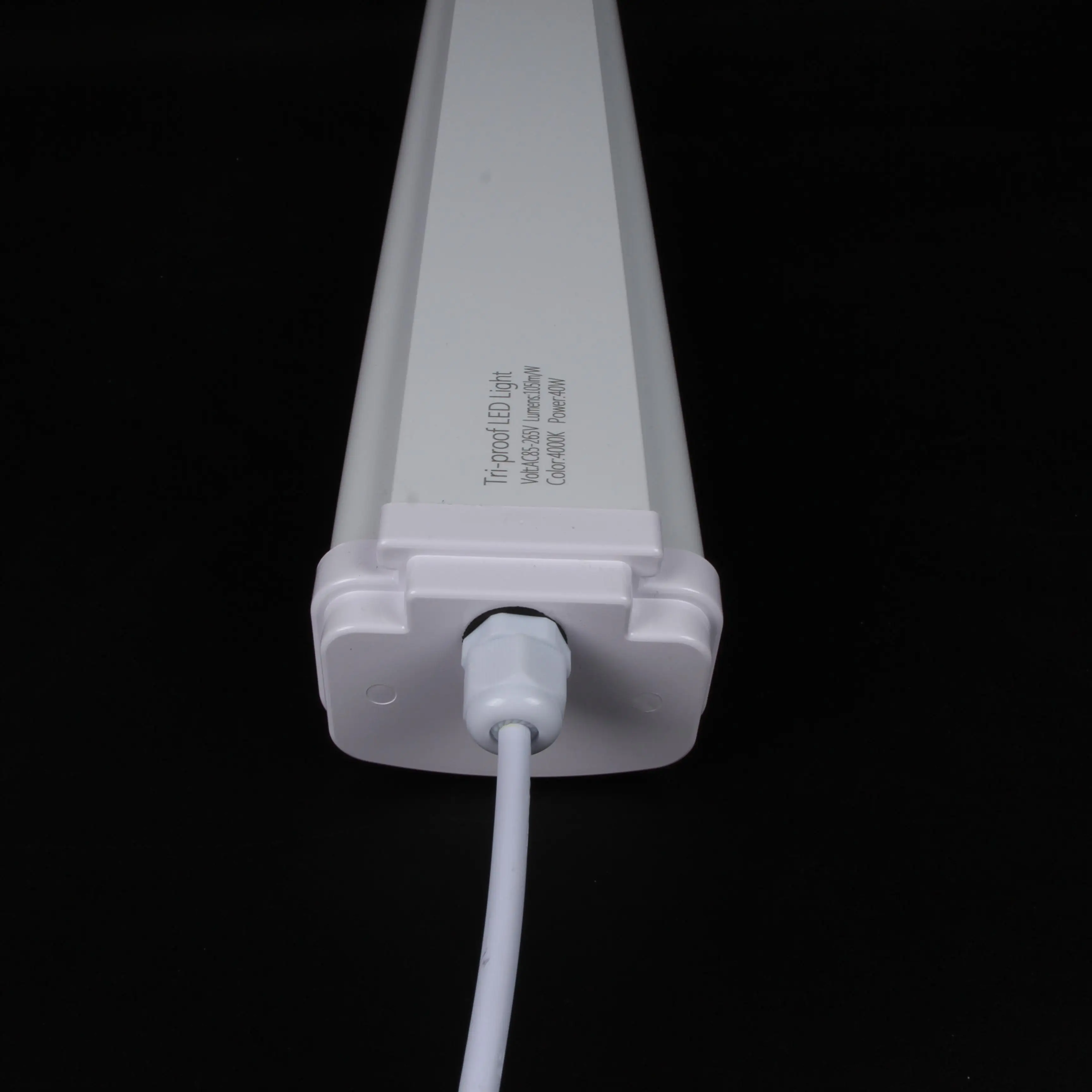 Ip65 waterproof led light dimmer triproof 120cm 40w emergency warehouse led light 5000k