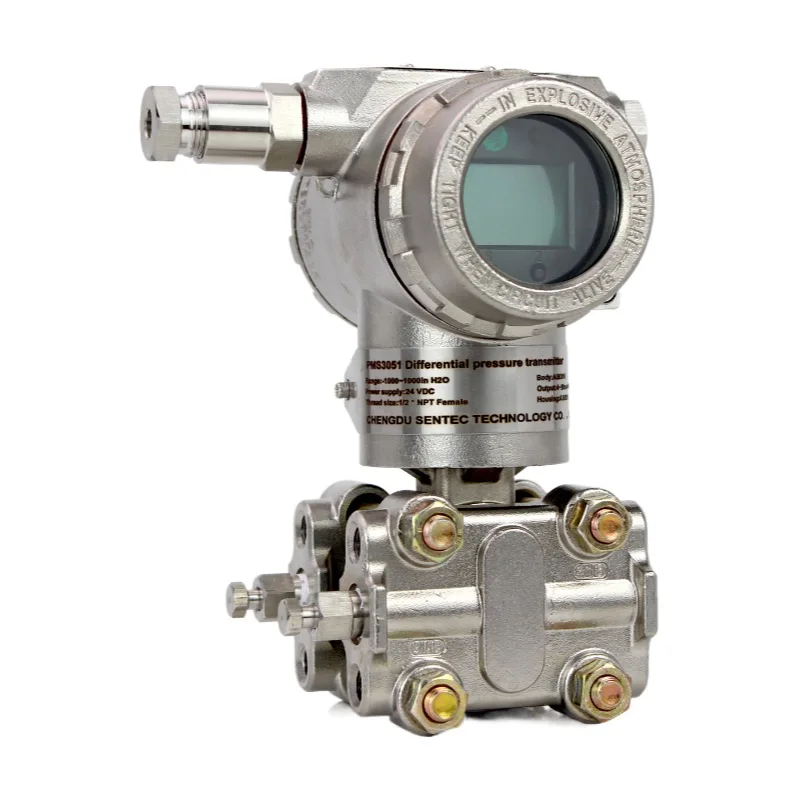 PMD3051 4-20ma Hart Capillary Digital Differential Pressure Transmitter Measure Gas/Water RS485 Output in Industry