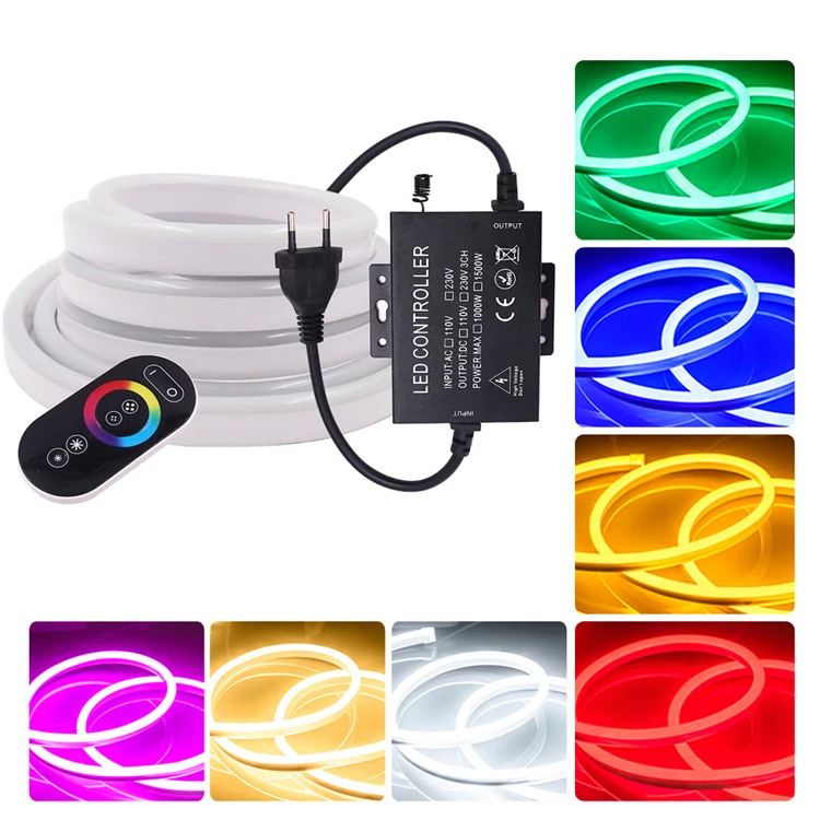 Подводная Светодиодная гибкая неоновая лента Rgbw 360 градусов из ПВХ 6 мм 20 80 SMD2835 -20-60 22