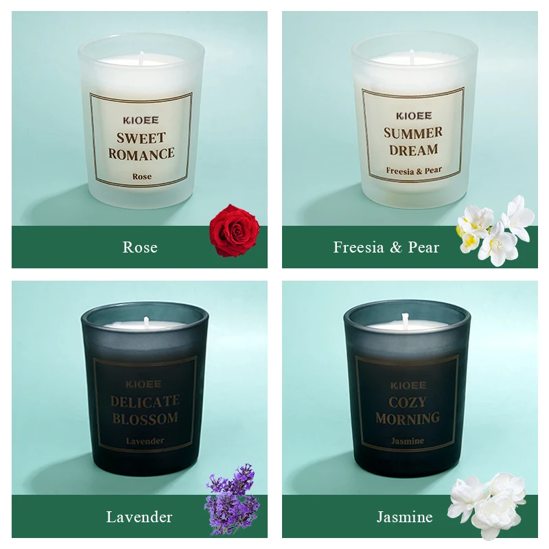 Handmade Luxury Soy Wax Candle Packaging Boxes Birthday Christmas Valentines Day Candles Jar Gifts Set Luxury Scented Candles