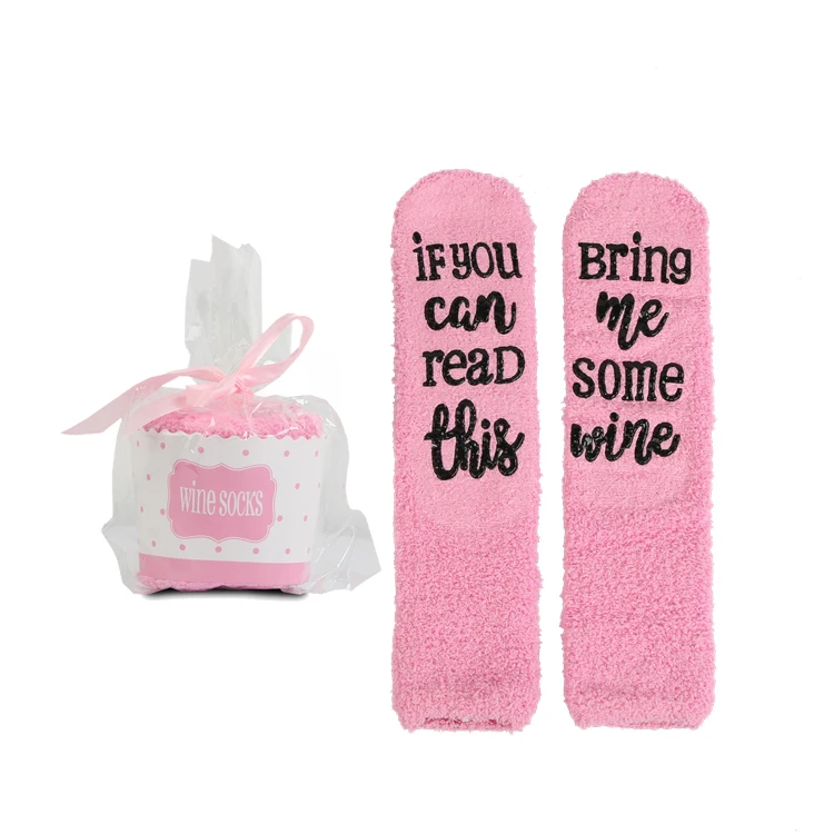 high quality women warm fuzzy funny socks cup cake ladies bed socks sox crew socks stock