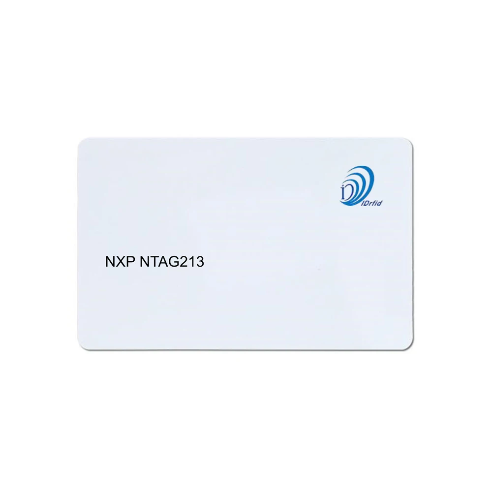 Печатная черная ПВХ-карта NTAG213 с принтером для ID-карт