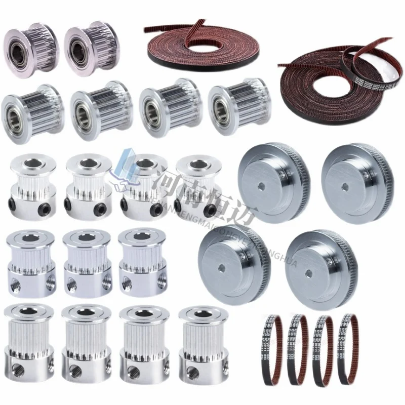 2GT20 2-row toothed polyurethane toothed belt pulley 3D printer motor double gear inner hole 3 mm 8 mm