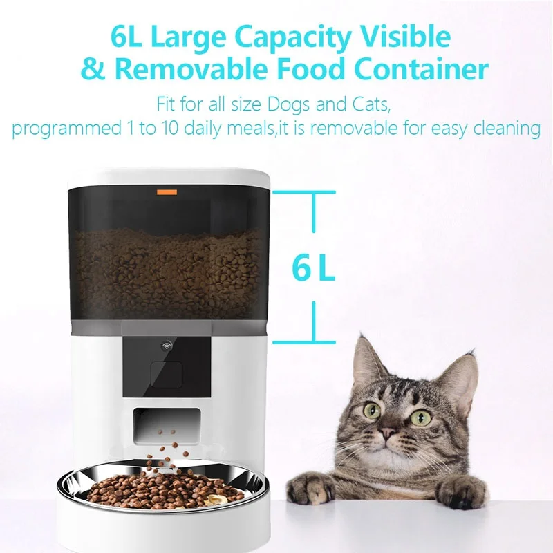 Phone App Control Tuya Smart Wifi Advanced Cat Dog Food Dispenser Automatic Pet Feeder For dog cat