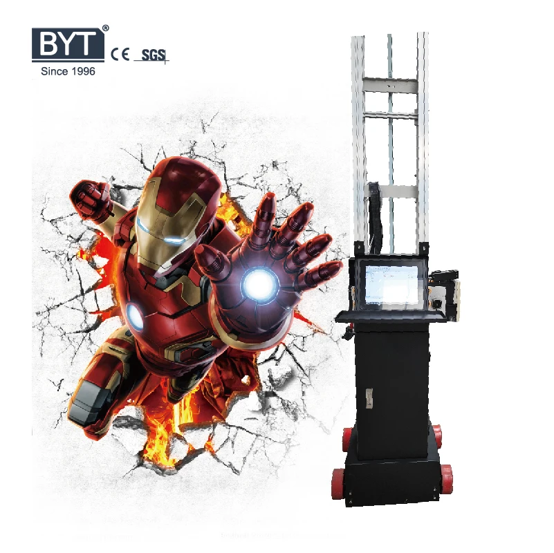BYTCNC  Background Wall Printer Indoor Outdoor UV Various Drawing Machine Wall Painting Vertical Printer printing wall