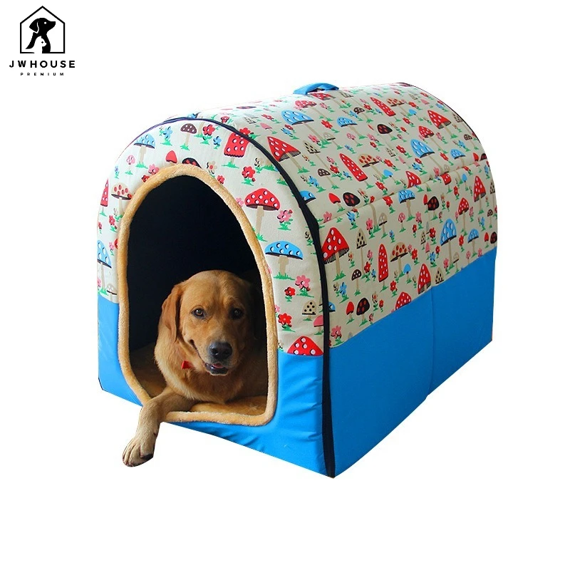 Pet House Large Dog Alaskan Border Collie Removable and Washable Closed Warm Dog Cage Indoor Outdoor House Tent Pet Four Seasons