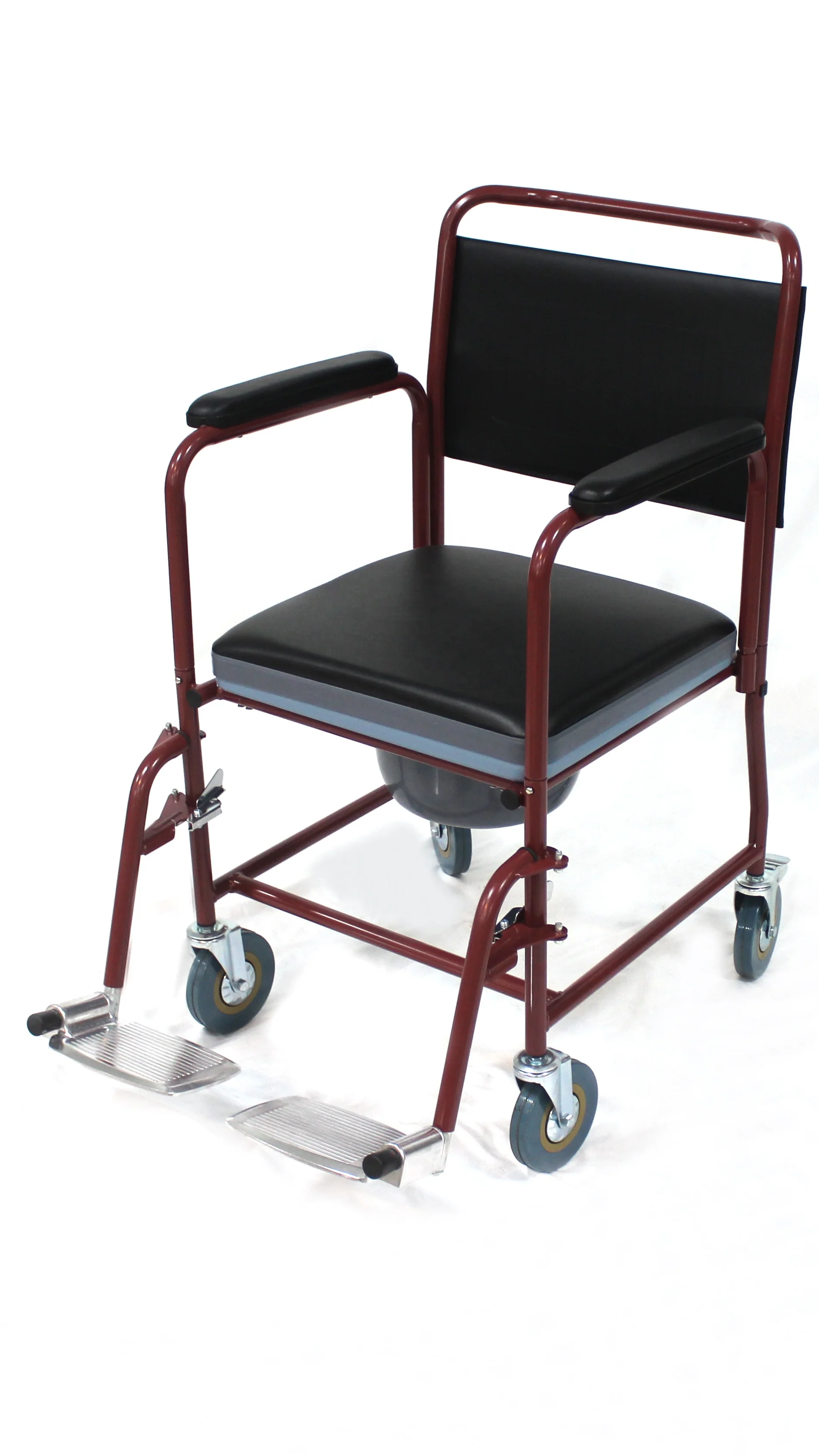 Adult Convenience Steel Manual Wheelchairs Disabled People Wheelchair Toilet Health care Wheelchair