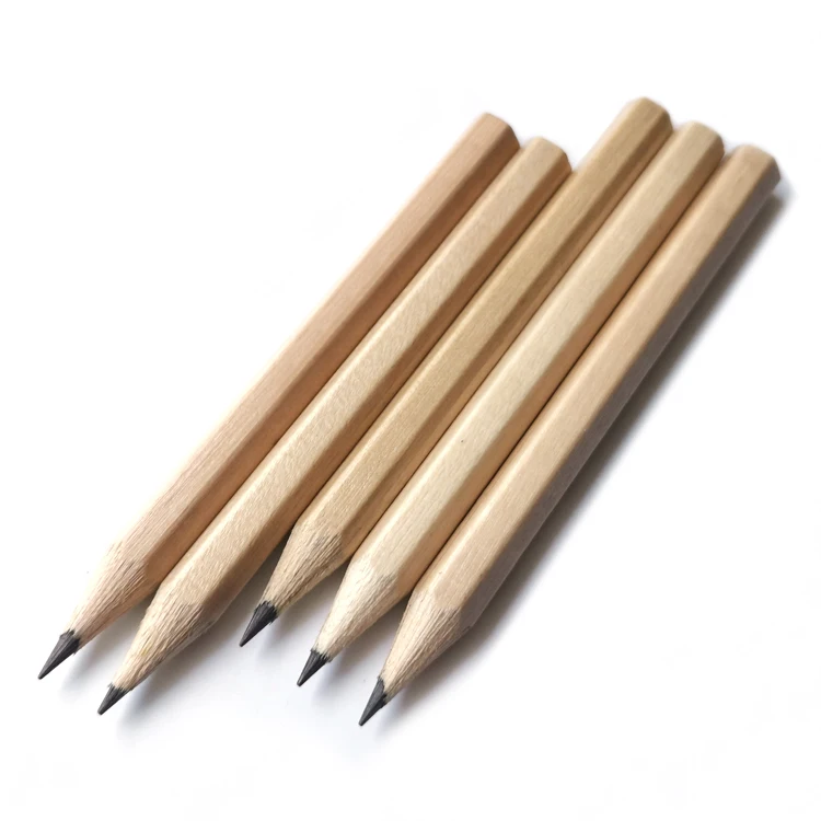 Wholesale Bulk Printing Small Natural Wood Pencil for Promotion