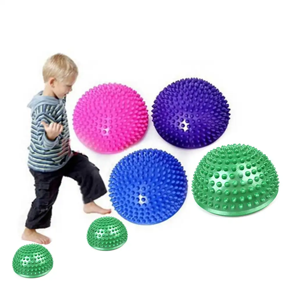 Hedgehog Balance Pods for Kids Toddler Montessori Toy Sensory Training Toys Half-round Yoga Balance Massage Ball Stepping Stone