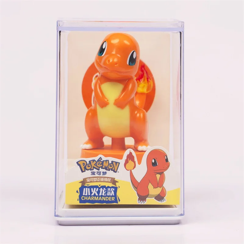 Newly Arrived Anime Pokemoned Figure Toy Pikachu Cubone Charmander Figures Seal With Acrylic Box