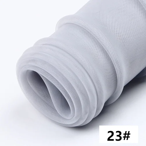 Sheer Organza Tulle Fabric for Wedding Canopy,Dress,Tutu Skirt,Clothing,Decorative,Black,White,Blue,Red,by the meter