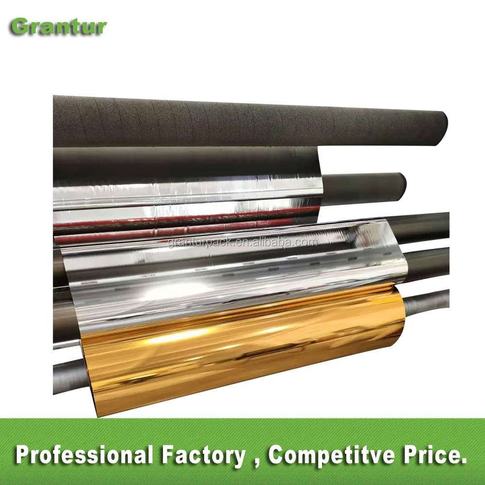 Gold Color  Laminated Metallic Metallized PET film for making bags