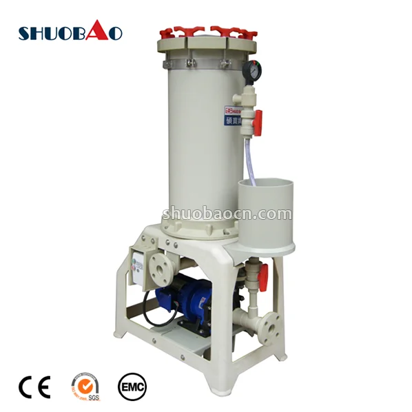 top selling SHUOBAO high quality and precision chrome activated carbon filter paper PP and ABS material liquid filtration unit