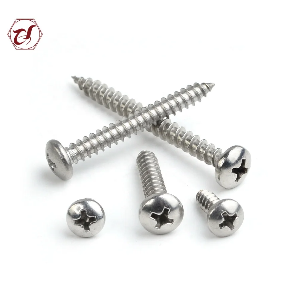 2021 Hot Sale DIN7981 Stainless Steel Cross Pan Head Self Tapping Screw