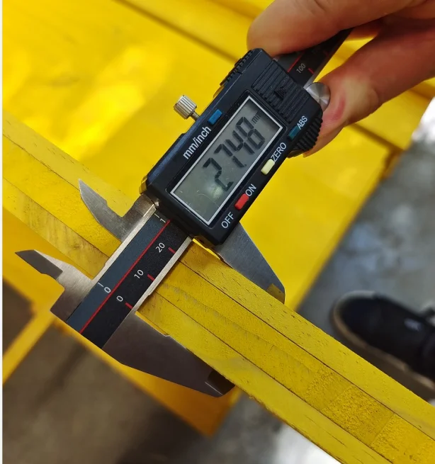 21mm 27mm 3 Layers Yellow Shuttering Construction Formwork Panels With Chinese Fir Core
