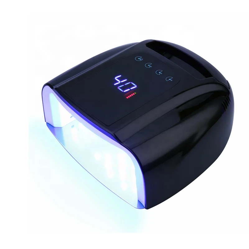 Amazing hot selling 96w chargeable sun uv led nail dryer lamp gradient oem blue gold wireless uv led nail charging lamp