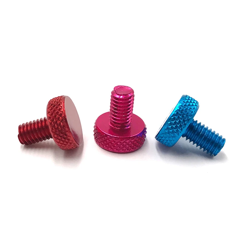 Popular Aluminum 6061 Anodized  Knurl Thumb Screw
