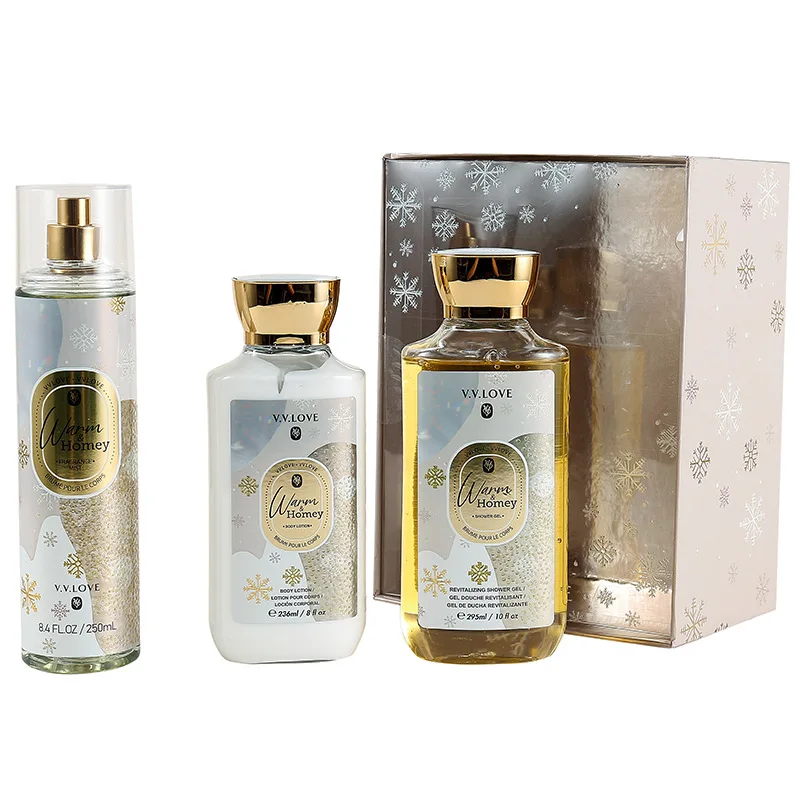 Factory wholesale brand body spray lasting dry skin body shower gel perfume ladies skin care products.