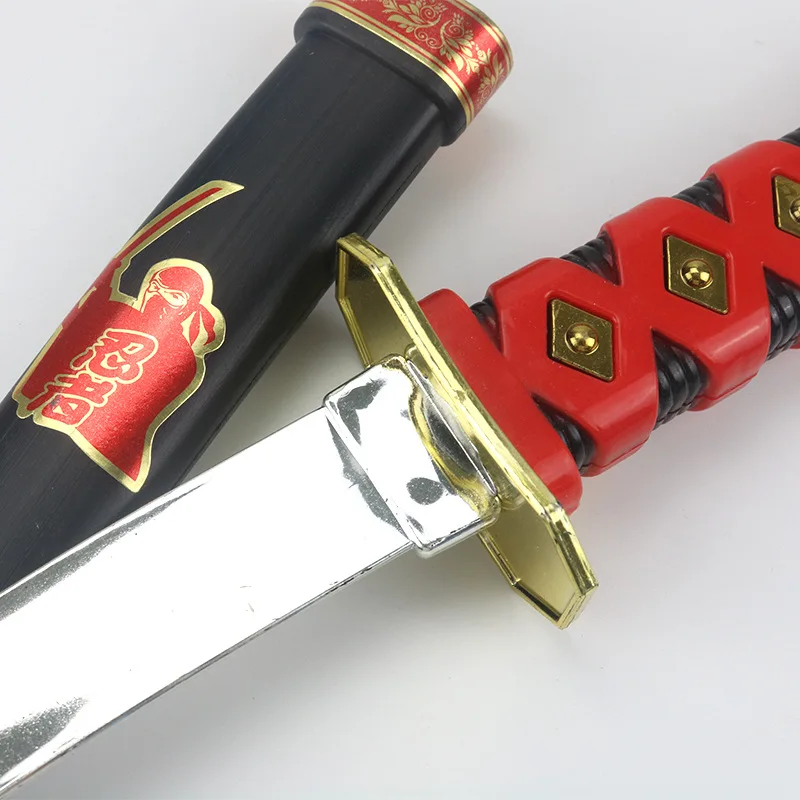 Сумка игрушка японское оружие ниндзя пластиковый реквизит для игр короткий стиль самурайский меч красный нунчаку Дартс Детский набор