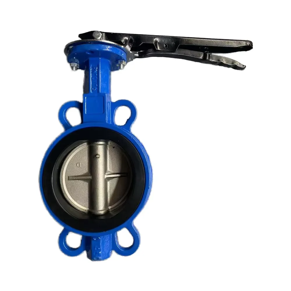 Chinese manufacturer ductile iron water medium low pressure butterfly valve manual power