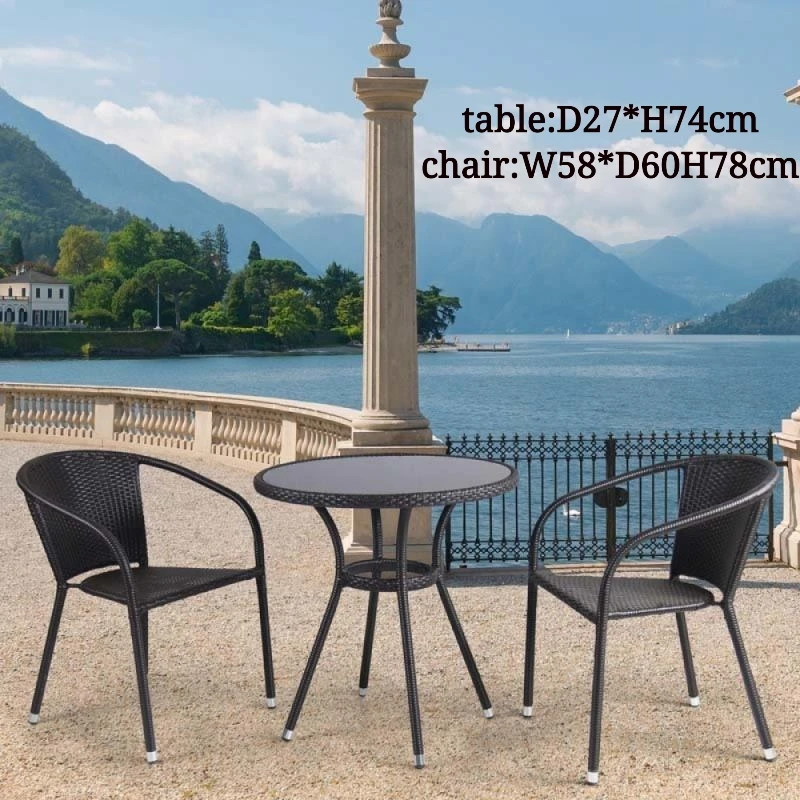 Round tables outdoor coffee table furniture rattan