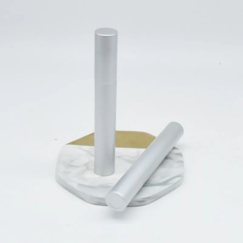 round Silver Aluminum Tube Set Empty Bottle for Eyelash Essence & Liquid for Makeup in Stock